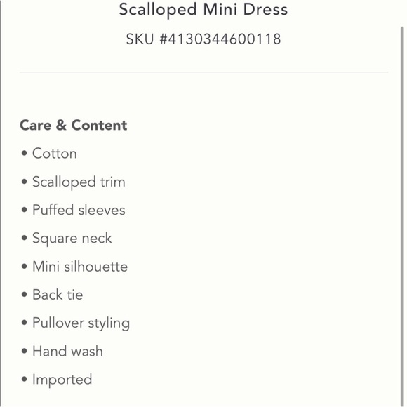 NWT Anthropologie Forever That Girl Scalloped Mini Dress Sz XL - Picture 14 of 15